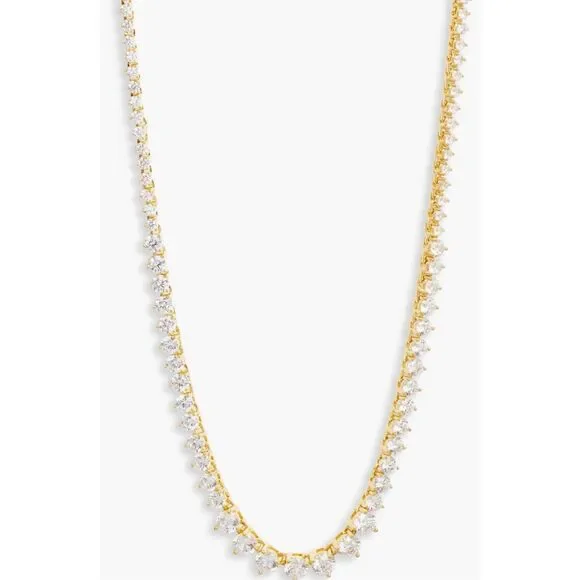 Nordstrom‘s dainty super sparkly cubic zirconia tennis necklace ￼ - Picture 2 of 2